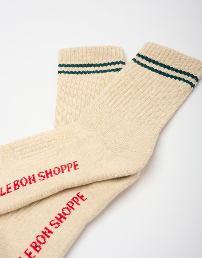 נעלי נשים - Le Bon Shoppe - גרביים BOYFRIEND - בז'3