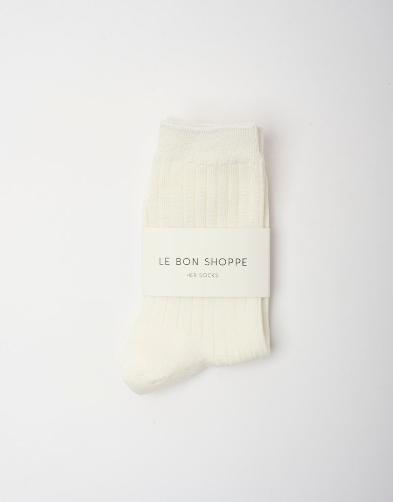 נעלי נשים - Le Bon Shoppe - גרביים HER - לבן