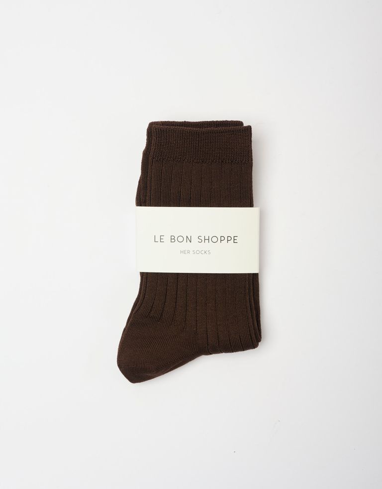 נעלי נשים - Le Bon Shoppe - גרביים HER - חום