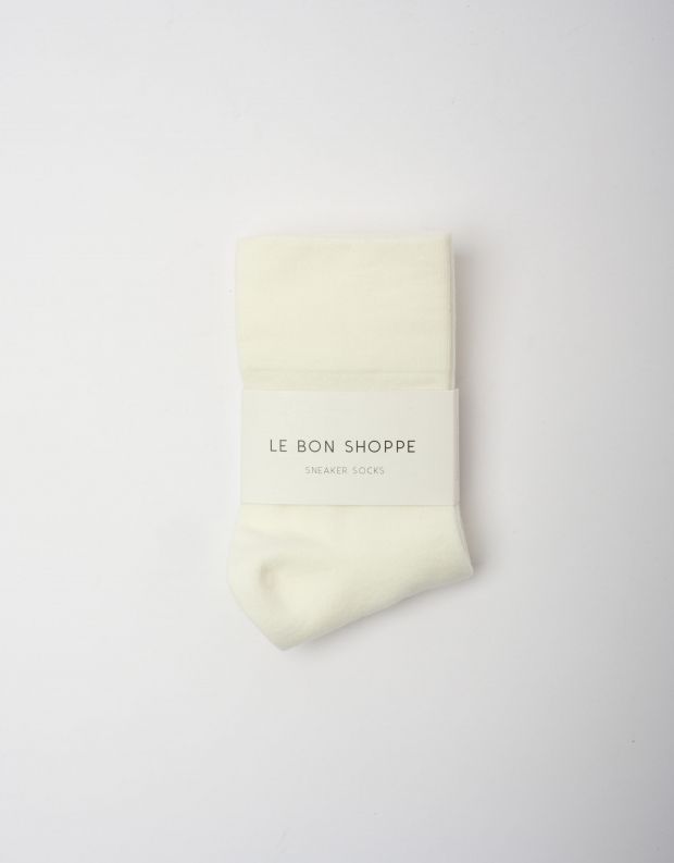 נעלי נשים - Le Bon Shoppe - גרביים SNEAKER - לבן