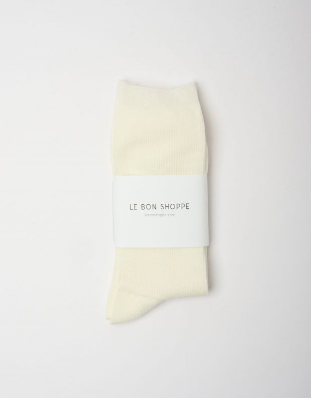 נעלי נשים - Le Bon Shoppe - גרביים TROUSER - לבן