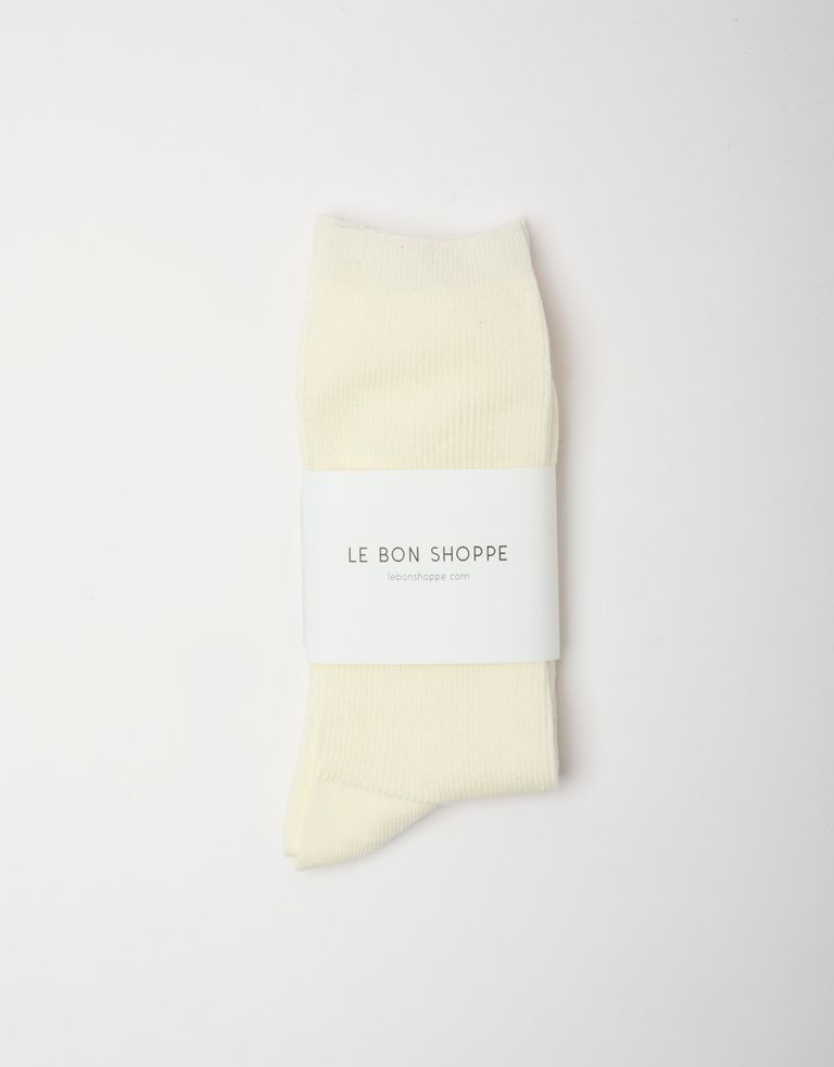 נעלי נשים - Le Bon Shoppe - גרביים TROUSER - לבן