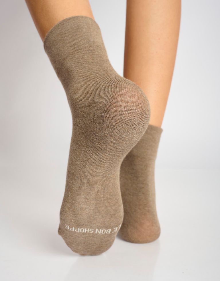 נעלי נשים - Le Bon Shoppe - גרביים SNEAKER - חום3