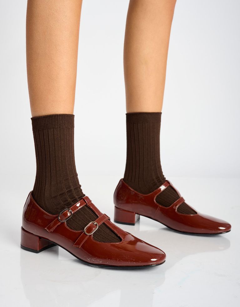 נעלי נשים - Le Bon Shoppe - גרביים HER - חום4