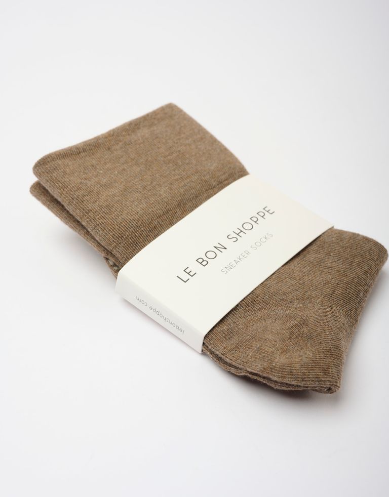 נעלי נשים - Le Bon Shoppe - גרביים SNEAKER - חום4