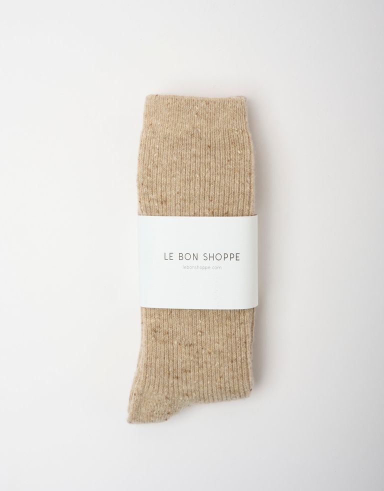 נעלי נשים - Le Bon Shoppe - גרביים SNOW - חום בהיר