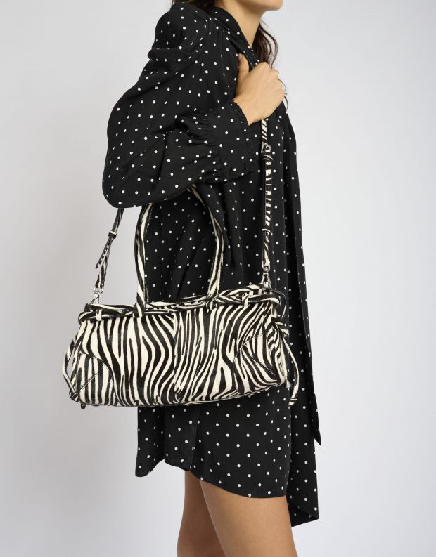 נעלי נשים - Jeffrey Campbell - תיק צד  PESKY - זברה