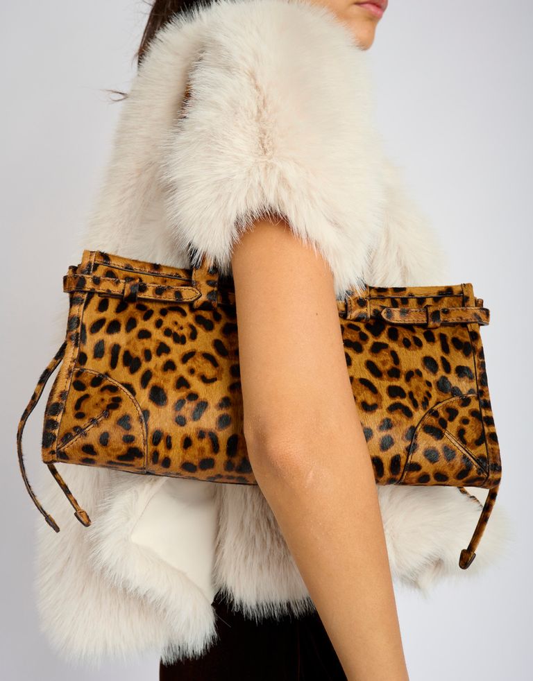 נעלי נשים - Jeffrey Campbell - תיק צד  PESKY - נמר2