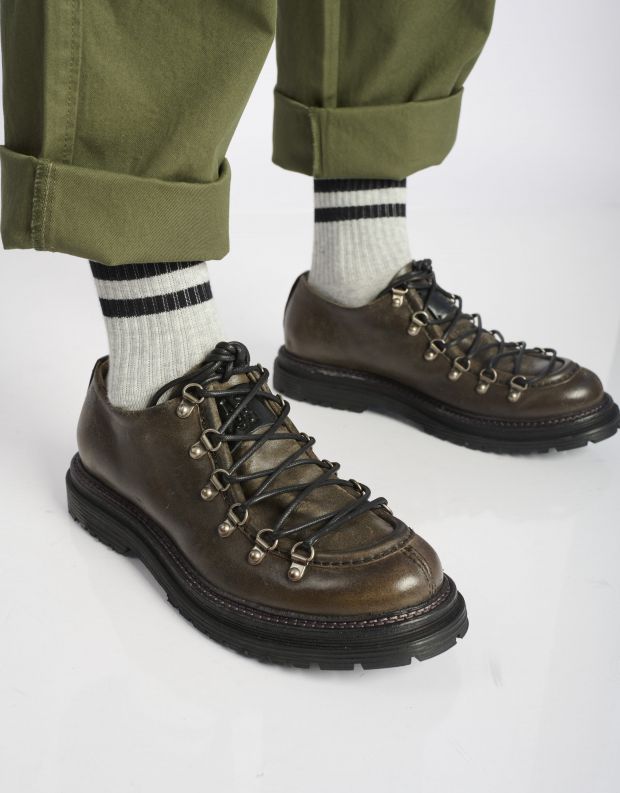 נעלי גברים - A.S. 98 - נעליים עם שרוכים STATIC - אפור