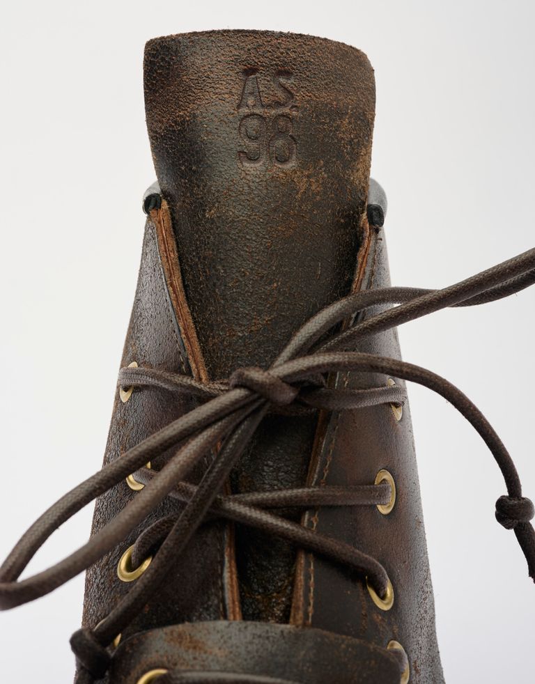 נעלי גברים - A.S. 98 - נעלי עור גבוהות STATIC - חום4