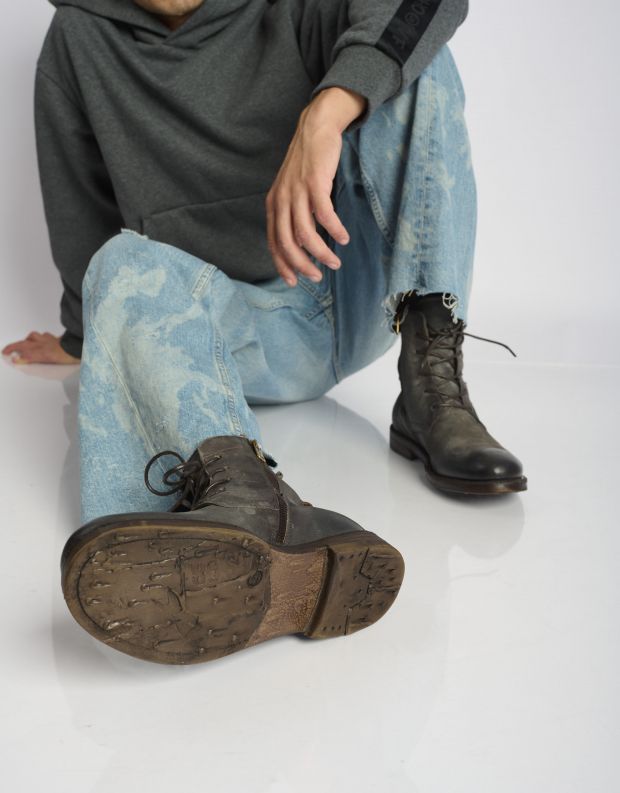 נעלי גברים - A.S. 98 - נעליים גבוהות SAMURAI B - אפור כהה