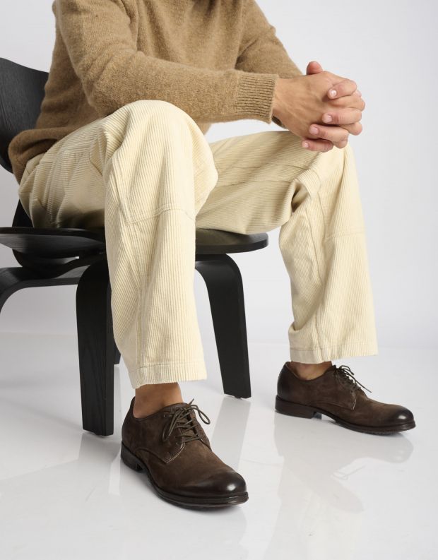 נעלי גברים - A.S. 98 - נעלי נובוק CLASH - חום