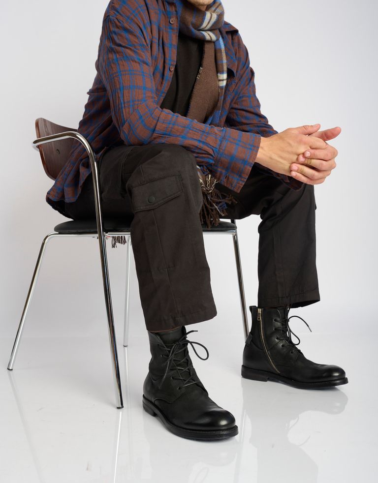 נעלי גברים - A.S. 98 - נעליים גבוהות SAMURAI - שחור