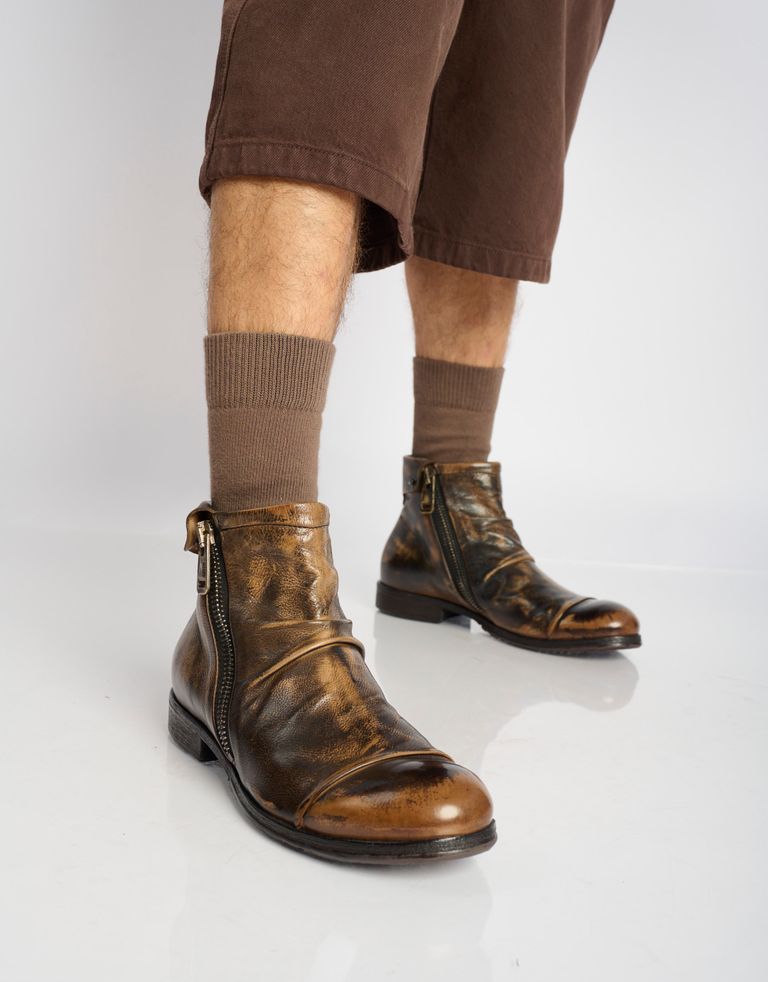 נעלי גברים - A.S. 98 - מגפונים CLASH - חום3