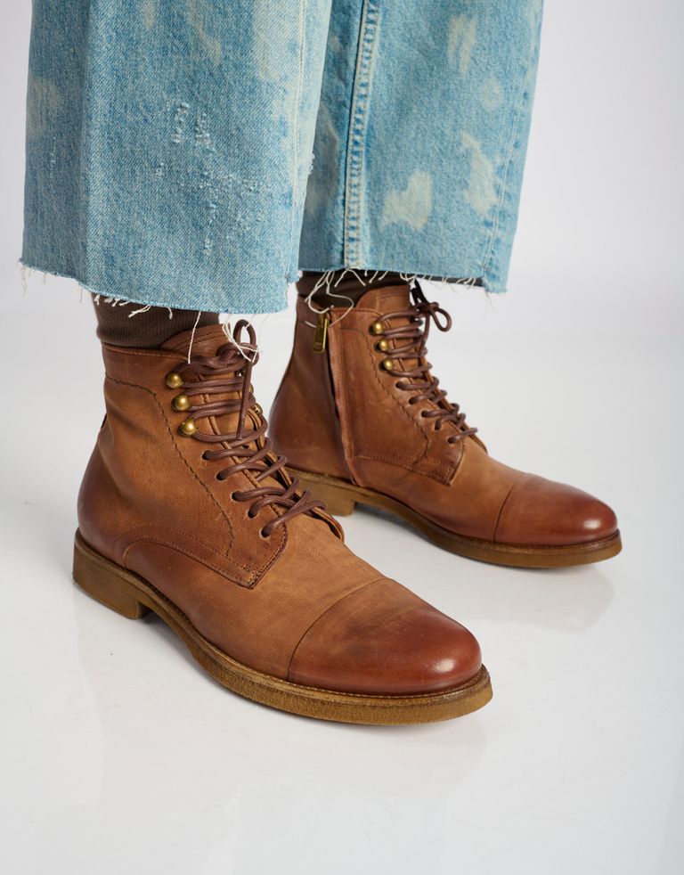 נעלי גברים - A.S. 98 - נעליים גבוהות CARRY - קאמל3