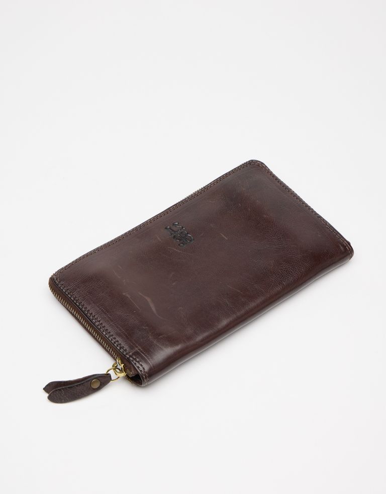 A.S. 98 - ארנק עור מלבני גדול - חום כהה3