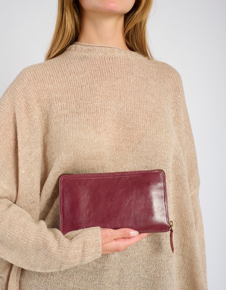 A.S. 98 - ארנק עור מלבני גדול - בורדו2