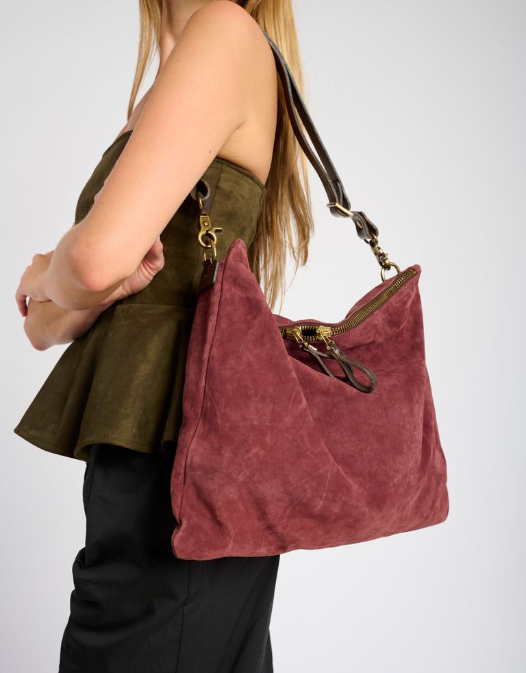 נעלי נשים - A.S. 98 - תיק לולאות מזמש MILANA - בורדו4