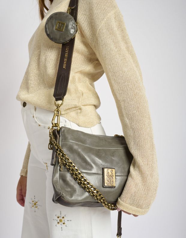 נעלי נשים - A.S. 98 - תיק עם נרתיק MONA - אפור