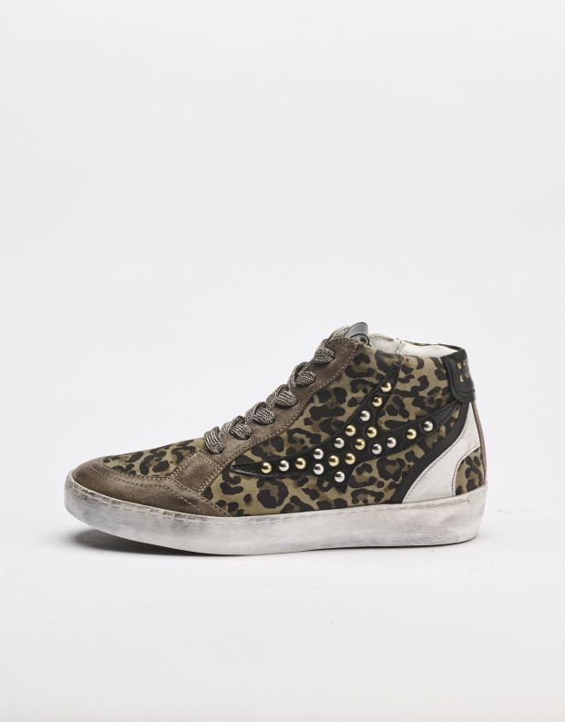 נעלי נשים - A.S. 98 - סניקרס גבוהות GOBACK - נמר