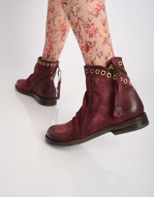 נעלי נשים - A.S. 98 - מגפונים ALONE - בורדו