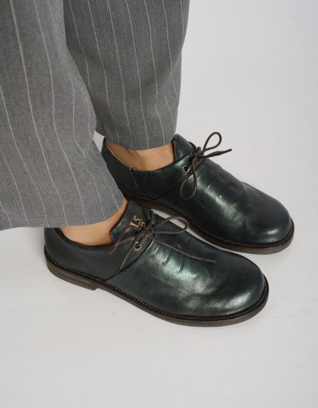 נעלי נשים - A.S. 98 - נעליים מטאליות ALONE - ירוק