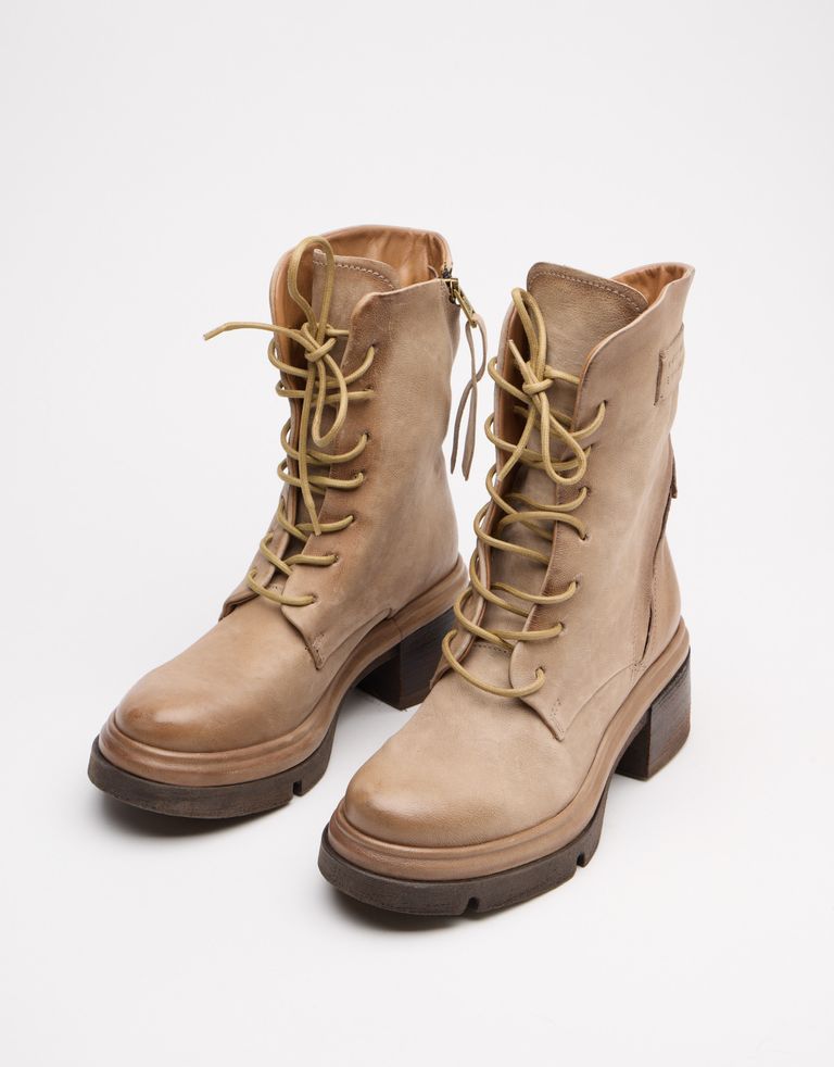 נעלי נשים - A.S. 98 - מגפיים עם שרוכים EASY - בז'2