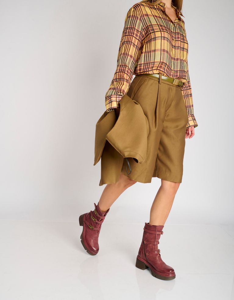 נעלי נשים - A.S. 98 - מגפיים עם רצועות EASY - בורדו3