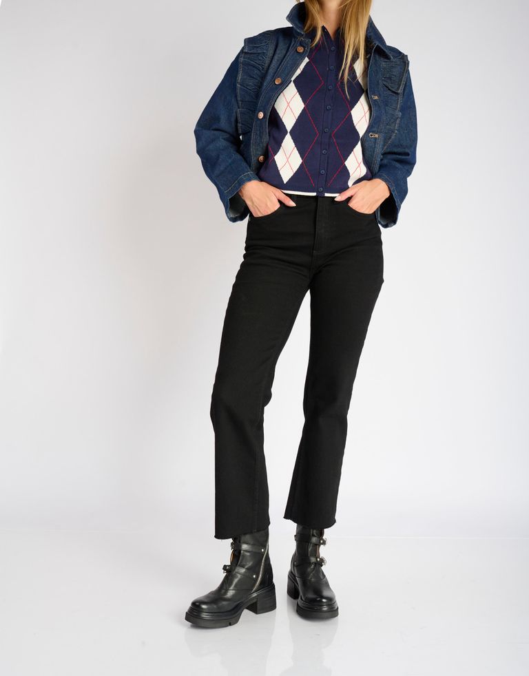 נעלי נשים - A.S. 98 - מגפיים עם רצועות EASY - שחור3