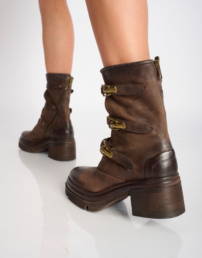 נעלי נשים - A.S. 98 - מגפיים עם רצועות EASY - חום4