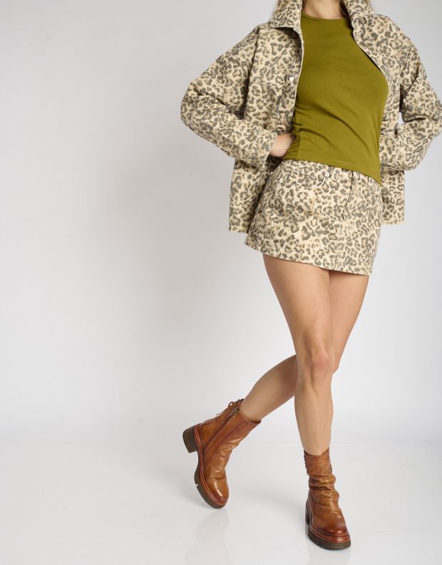 נעלי נשים - A.S. 98 - מגפיים עם ניטים EASY - קאמל