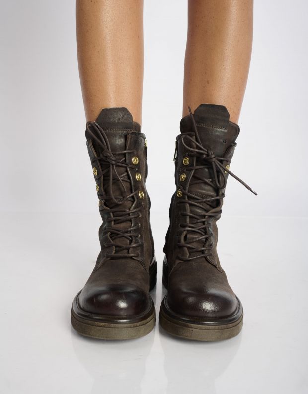 נעלי נשים - A.S. 98 - מגפונים עם שרוכים RUBY - חום