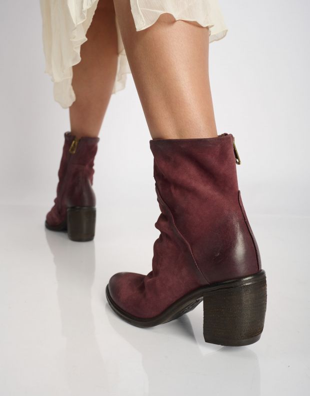 נעלי נשים - A.S. 98 - מגפונים עם עקב RITHM - בורדו