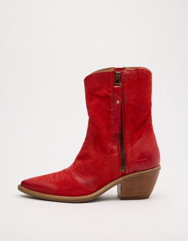 נעלי נשים - A.S. 98 - מגפוני נובוק COUNTRY - אדום