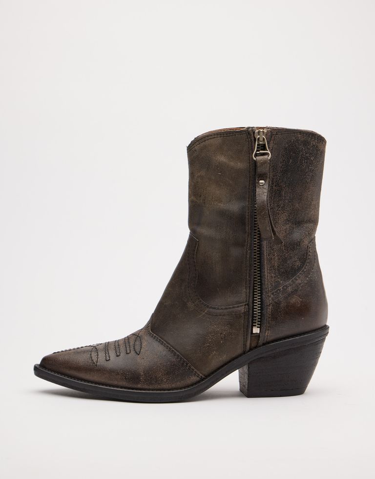 נעלי נשים - A.S. 98 - מגפונים מבריקים COUNTRY - חום3