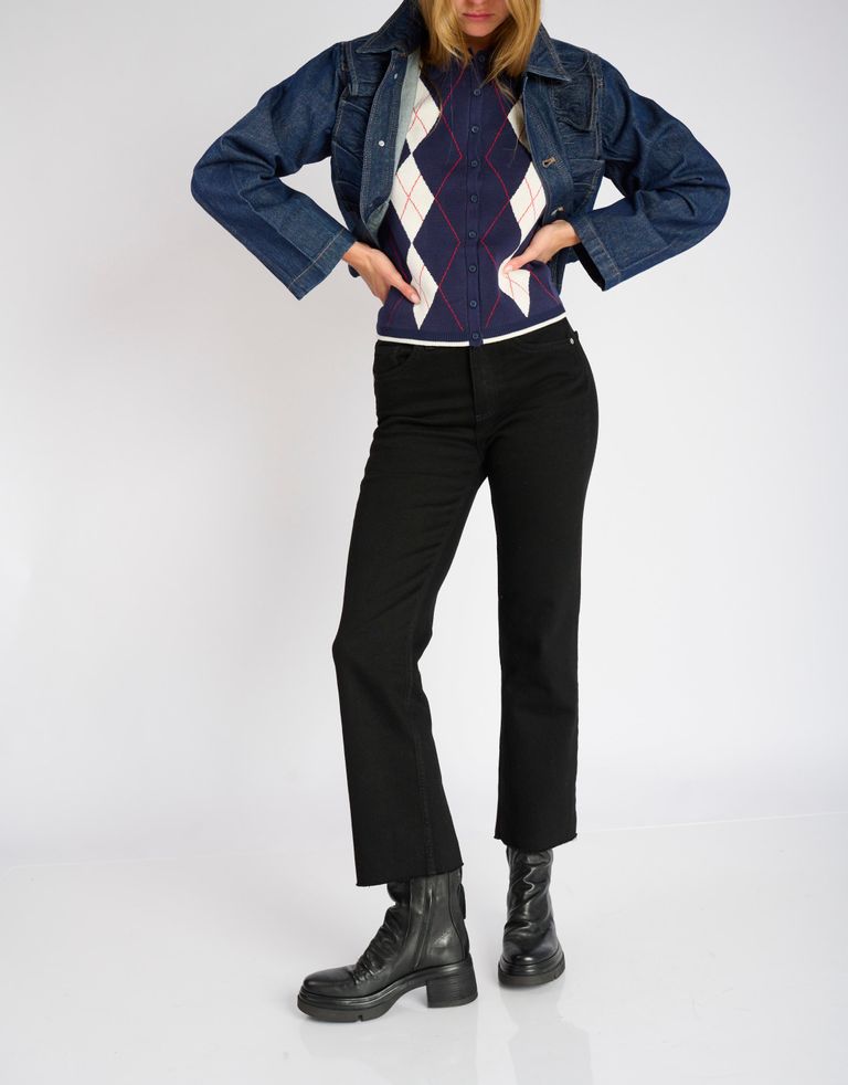 נעלי נשים - A.S. 98 - מגפיים עם ניטים EASY - שחור2