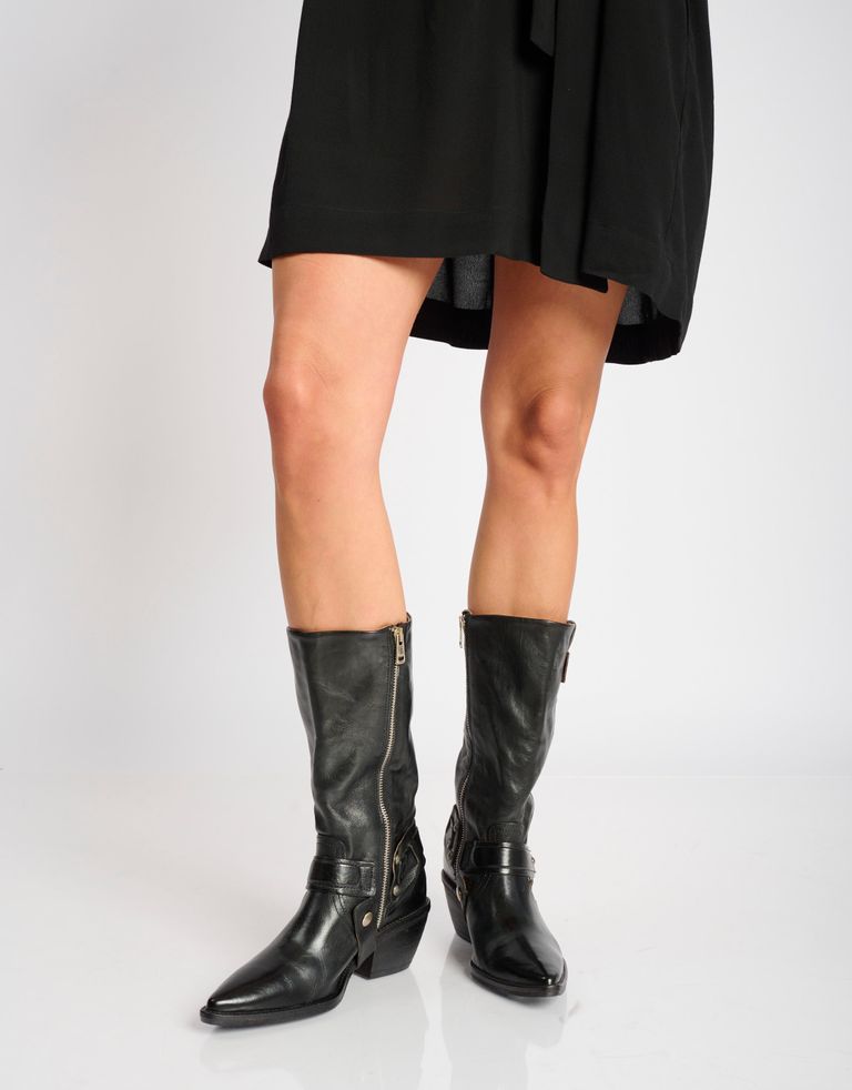 נעלי נשים - A.S. 98 - מגפי בוקרים COUNTRY - שחור3