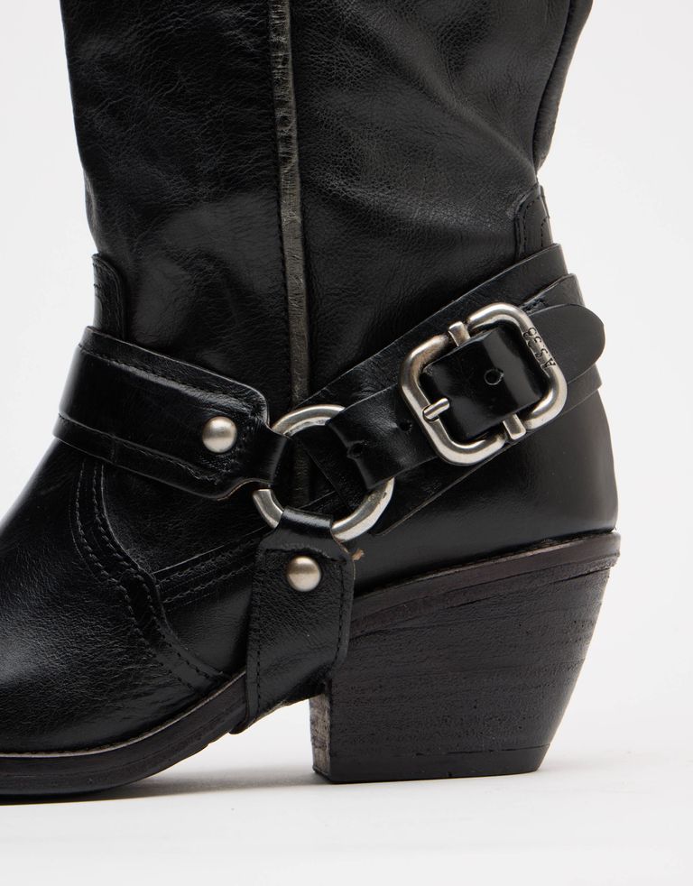 נעלי נשים - A.S. 98 - מגפי בוקרים COUNTRY - שחור4