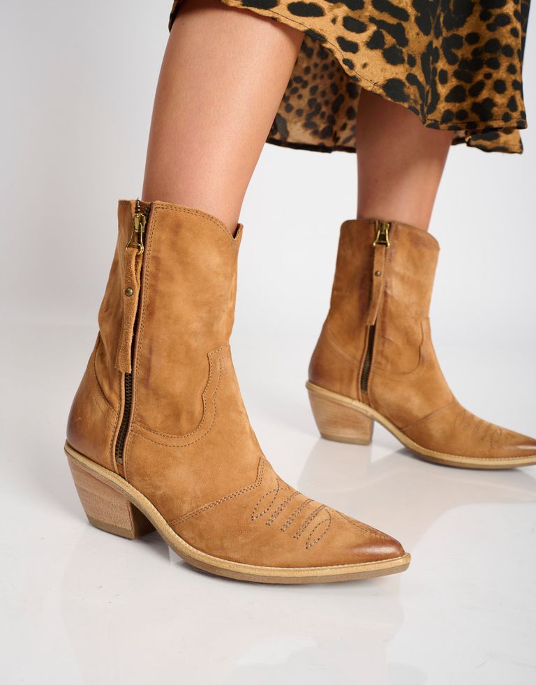 נעלי נשים - A.S. 98 - מגפוני נובוק COUNTRY - קאמל3