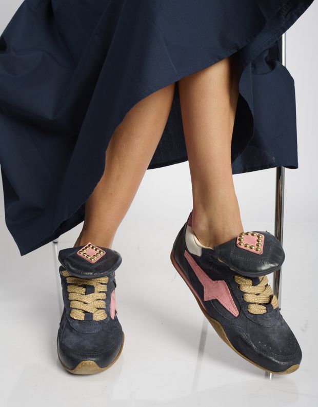 נעלי נשים - A.S. 98 - סניקרס TURBIN - כחול   ורוד