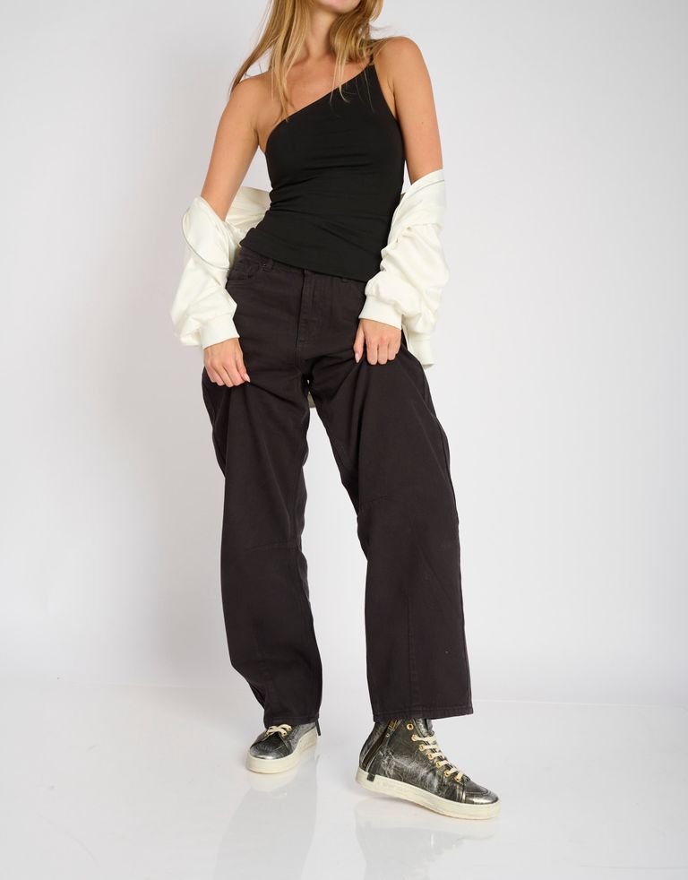 נעלי נשים - A.S. 98 - סניקרס גבוהות ASZEPPA - אפור מטאלי3