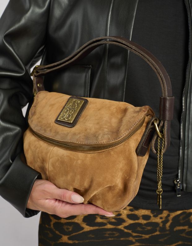 נעלי נשים - A.S. 98 - תיק צד קטן CARMINE - קאמל