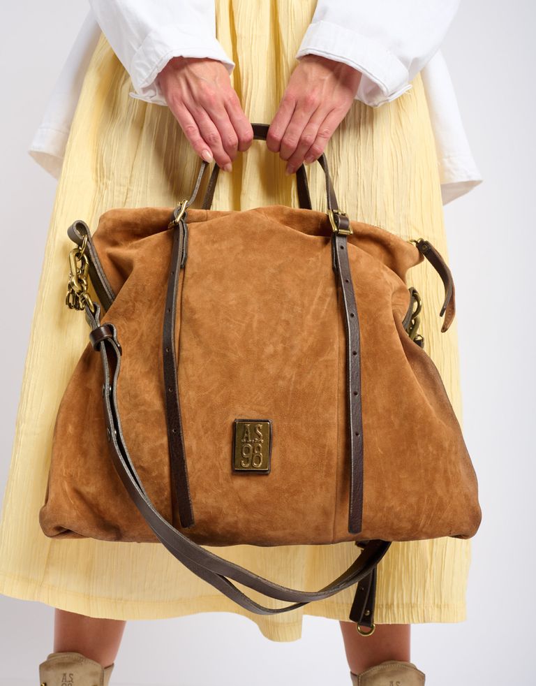 נעלי נשים - A.S. 98 - תיק צד מעור CIANNA - קאמל