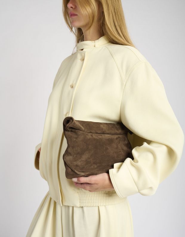 נעלי נשים - A.S. 98 - תיק קלאטצ' KARINA - חום כהה