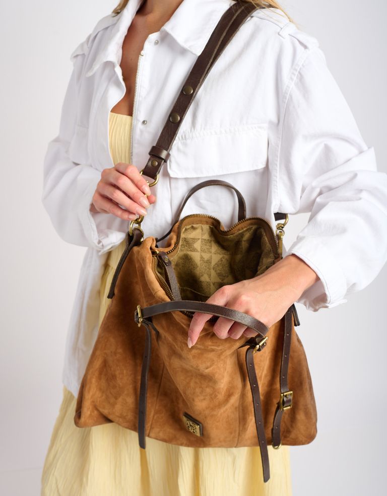 נעלי נשים - A.S. 98 - תיק צד מעור CIANNA - קאמל4