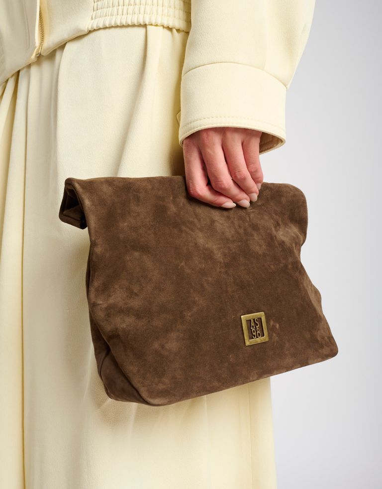 נעלי נשים - A.S. 98 - תיק קלאטצ' KARINA - חום כהה3