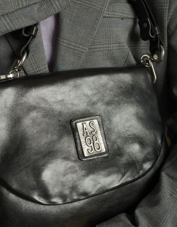 נעלי נשים - A.S. 98 - תיק צד מעור CARLOTTA - שחור