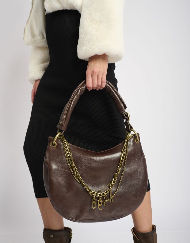 נעלי נשים - A.S. 98 - תיק צד CHIARA - חום כהה