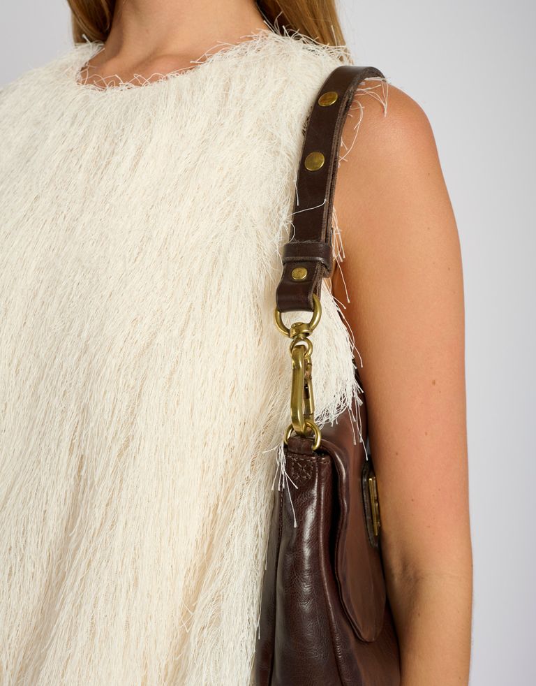 נעלי נשים - A.S. 98 - תיק צד מעור CARLOTTA - חום כהה2