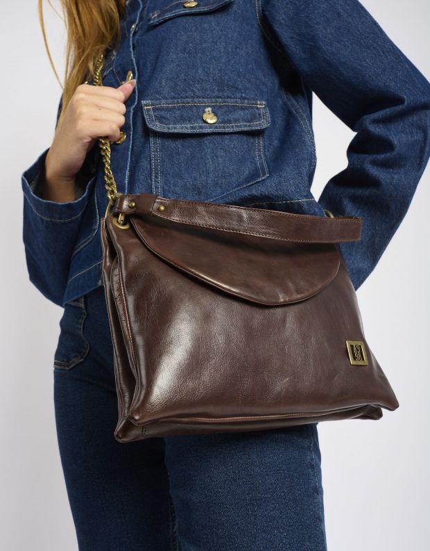 נעלי נשים - A.S. 98 - תיק צד SOFIA - חום כהה